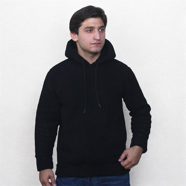 Unisex Classic Black Fleece Hoodie