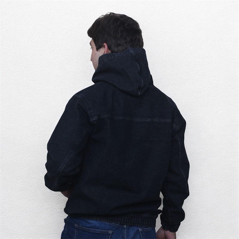 Unisex classic denim hoodie
