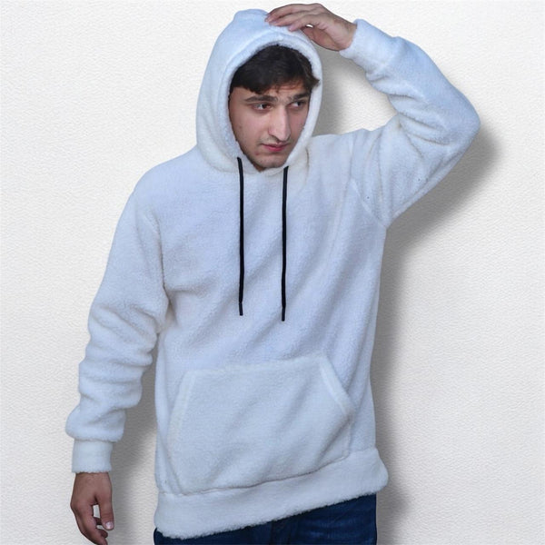 Unisex Classic white Fleece Hoodie
