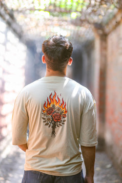 Flaming Bouquet Graphic T-Shirt