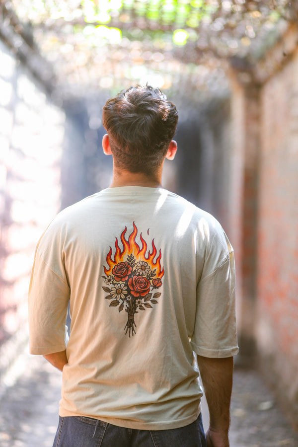Flaming Bouquet Graphic T-Shirt