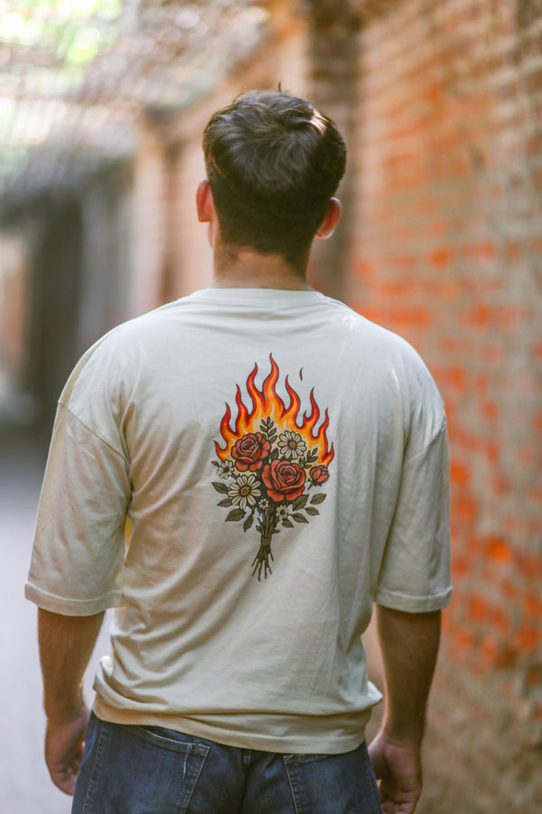 Flaming Bouquet Graphic T-Shirt